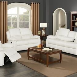 2 PC RECLINING SOFA AND LOVESEAT NEW IN BOX