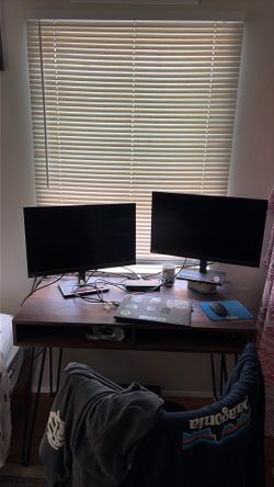 27 inch dual ThinkVision monitors