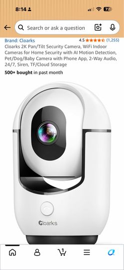 Cloarks indoor cameras