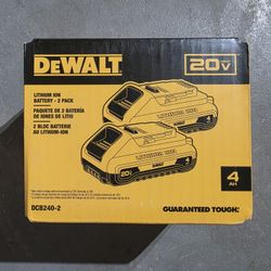 DeWalt 20Volt Double Pack 4.0