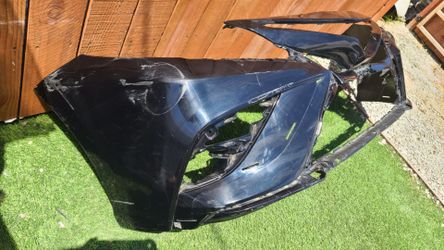 2021 - 2024 TOYOTA CAMRY FRONT BUMPER COVER BLACK GENUINE USED OEM.  NC52