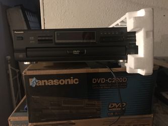 GLASS TABLE TV STAND AND DVD PLAYER