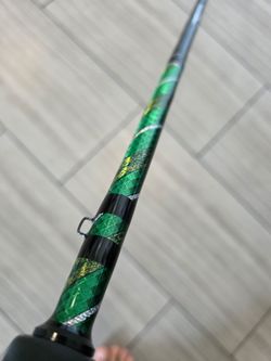 New Acid Wrapped PacBay Rainforest RFMBC845 Modified to 6' Custom Fishing Rod