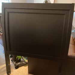 Twin Dark Real Wood Head Board 