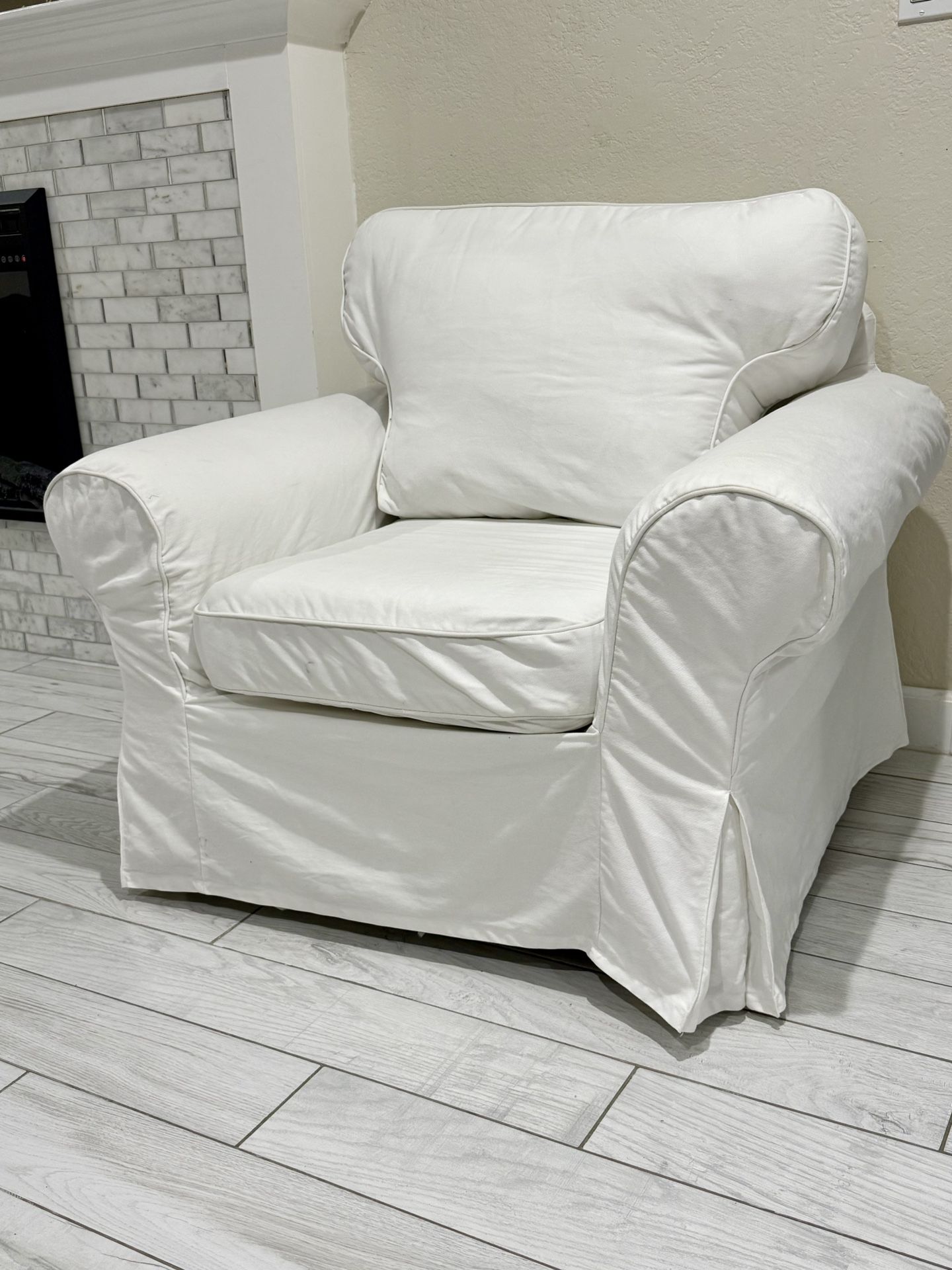IKEA White Armchair
