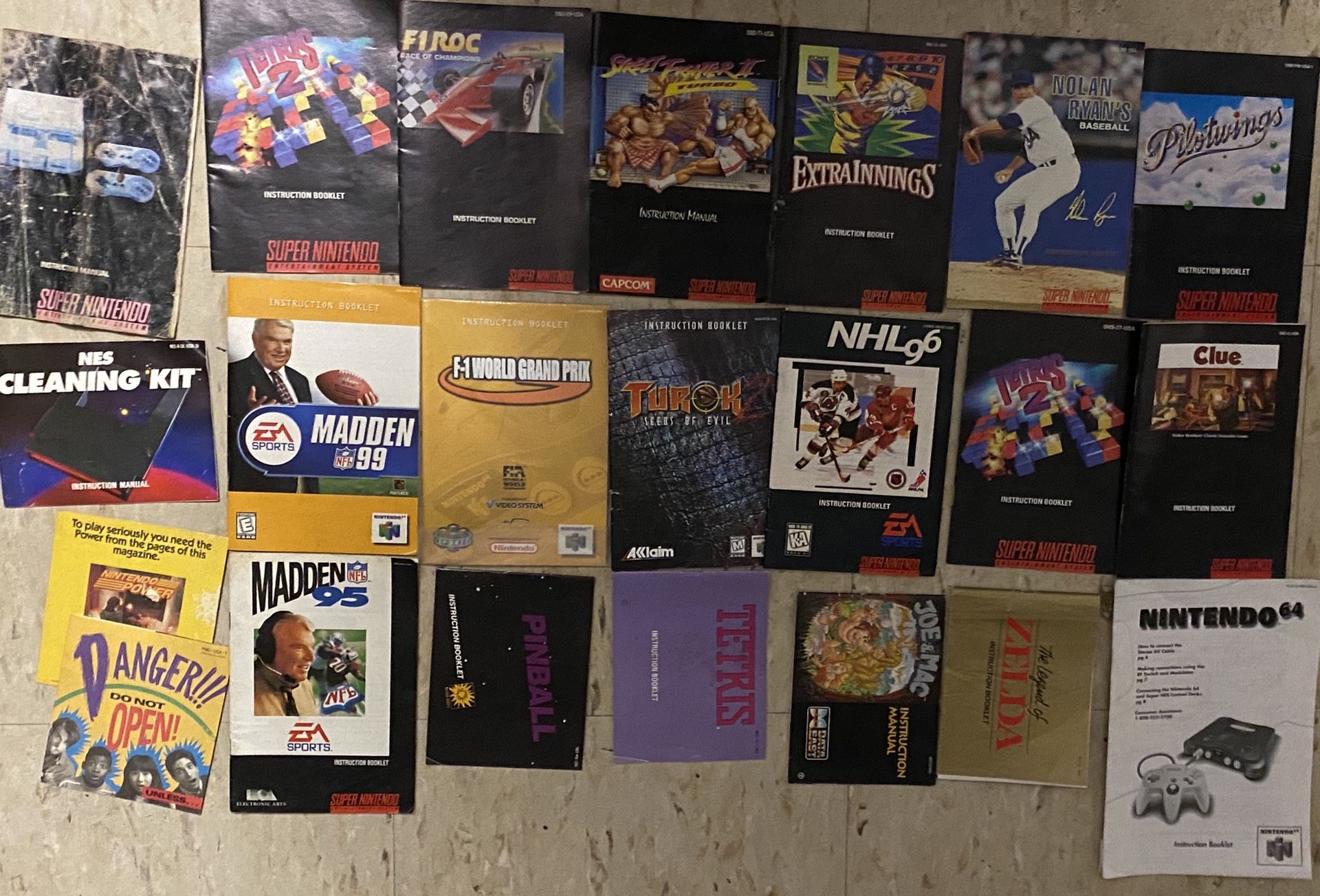 Nintendo Manuals