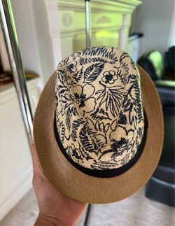 Addie & Tate Floral Straw Fedora