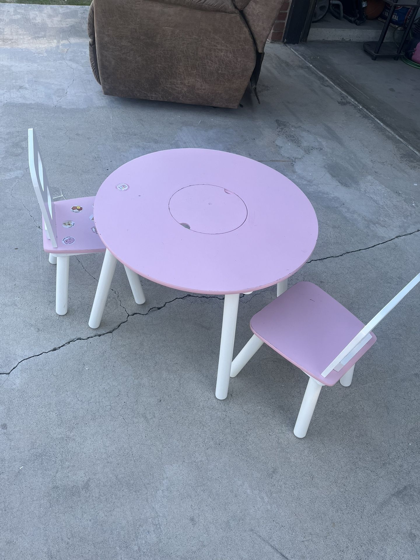 Kids Table With 2 Chairs Wood