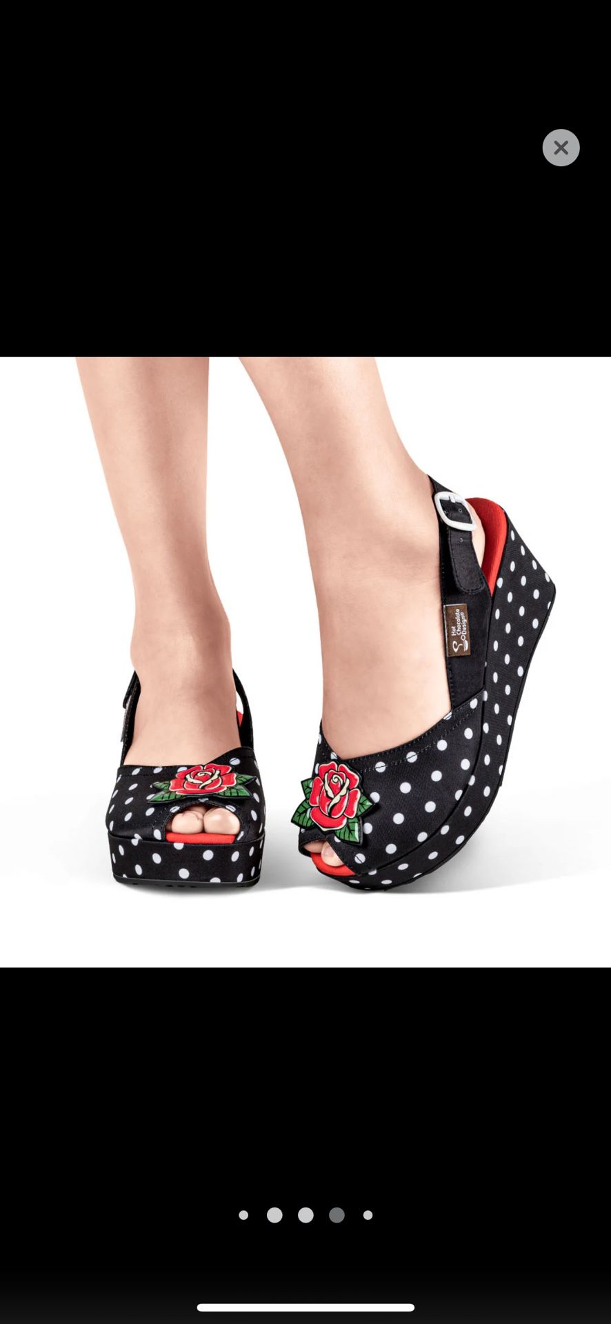 Hot Chocolate design rockabilly Wedges 
