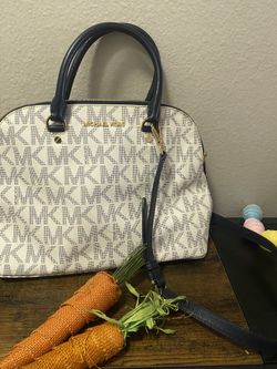 Blue And White Michael Kors Purse 
