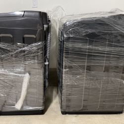 Washer and dryer.