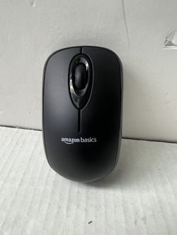 Amazon Basics Wireless Computer Mouse with USB Nano Receiver  (3628)