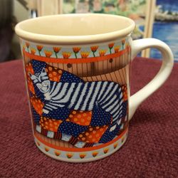 Decorative abstract tiger cup