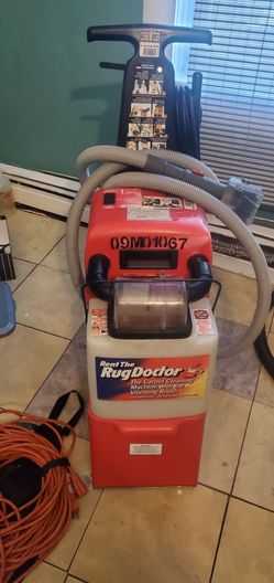 Rug doctor with attachment