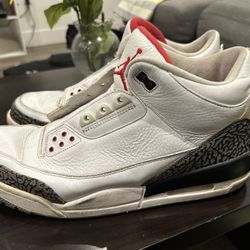 Air Jordan 3 White Cement Retro 2002 VINTAGE OG RARE size US 13 - Needs Work