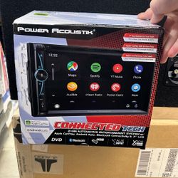 Power Acoustik Radio Receiver With Apple CarPlay And Touchscreen 