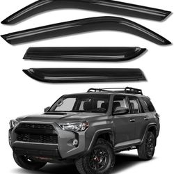 Rain Guards for Car Windows, Outside Mount Window Visors Rain Guards Fit for 2010-2023 Toyota 4 Runner, Extra Durable Window Deflectors, Vent Visors 4