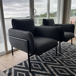 2 Modern Armchairs… Can Deliver