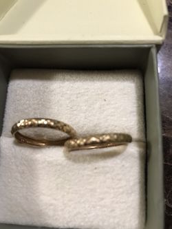 14 K Gold bands size 8