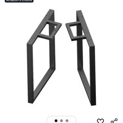 NEW Tianman 28" Height 17.5" Wide, Rustic Decor Square Tube Table Legs - Heavy Duty Metal, Dining & Industrial Modern, DIY Iron Bench Legs