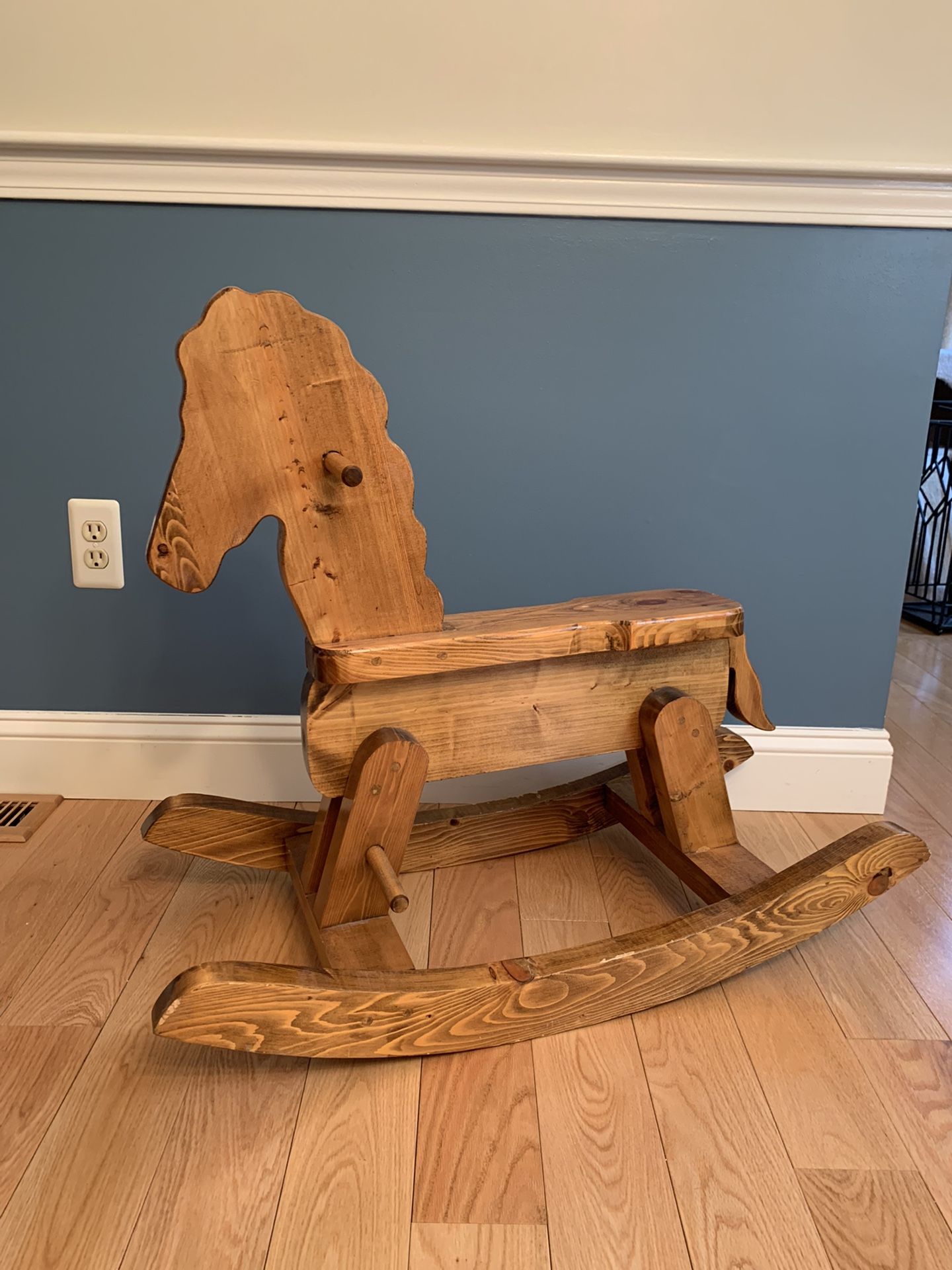 Wooden Rocking Horse Pony Hand Crafted