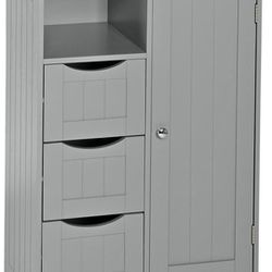 Floor cabinet gray, side table, nightstand/ gabinete gris