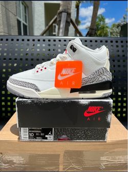 Air Jordan 3 White Cement Size 10 Virgil Union Fragment Virgil