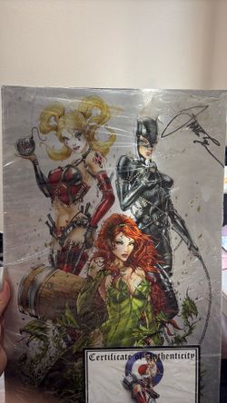 Signed Metal Jamie Tyndall DC illustration