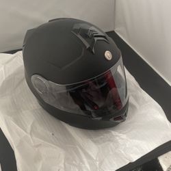 Torch Helmet T-27B Sport  Modular Flat Black Xs-L With Blue tooth 