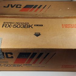 JVC RX-503 FM/AM COMPUTER CONTROLLED STEREO RECEIVER WITH BOX