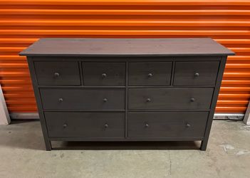 Gorgeous Grey 8 Drawer Wood Dresser