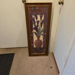 Framed Floral Artwork 