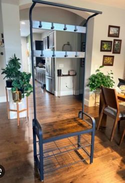 Entryway hall tree - assembled