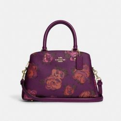 Coach Mini Lillie Carryall Women's Crossbody Bag - Dark Magenta Multi (CF327)