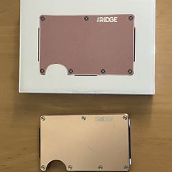 Ridge Wallet - Rose Gold- Money Clip