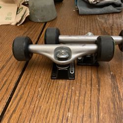 Skate Trucks Comes With Wheels                              Trying To Make Money To Get New Shoes