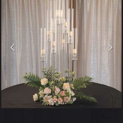 Glass Candle Centerpiece