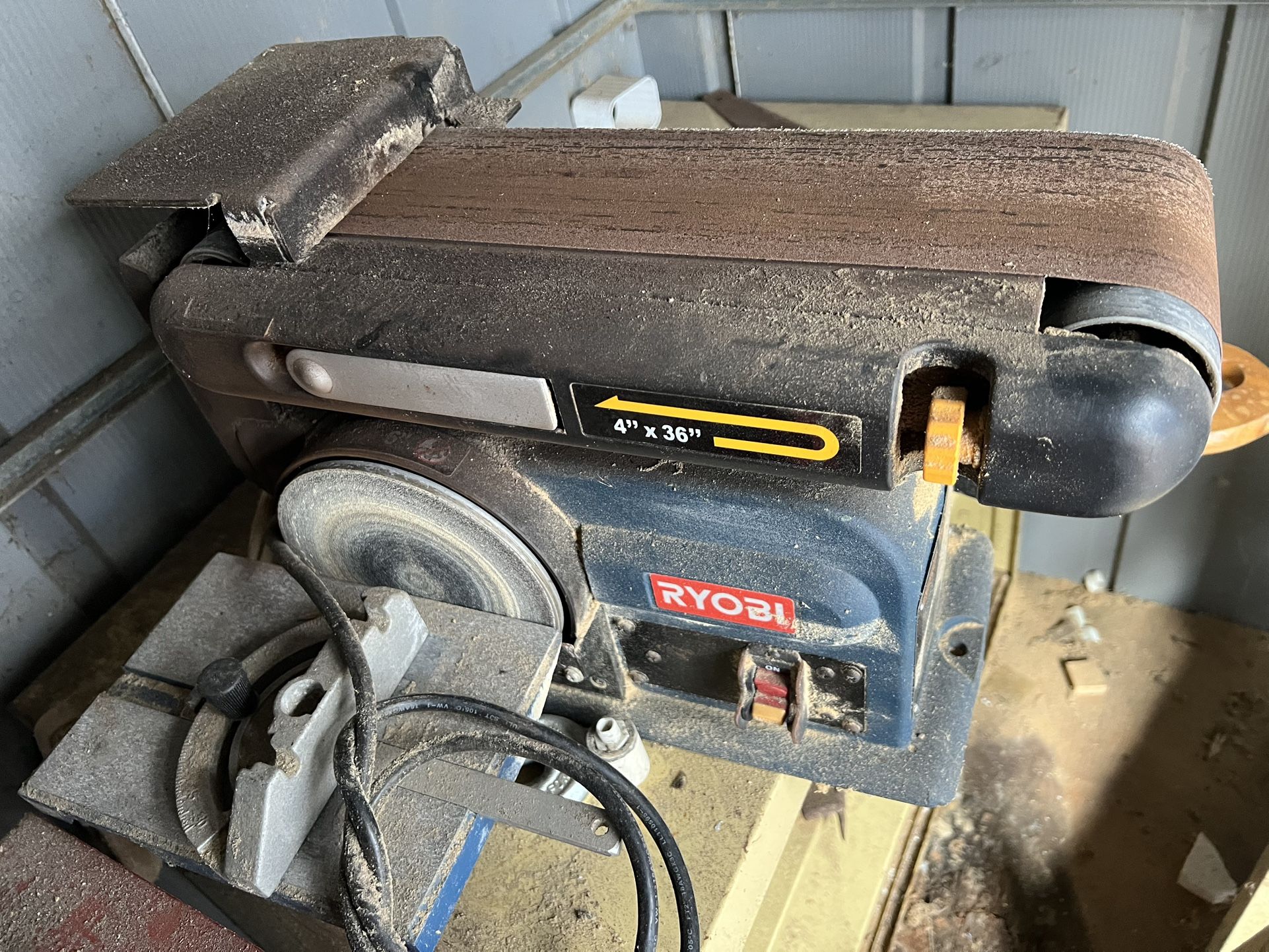Ryobi 4” x 36” Belt and Disc Sander BD 4600