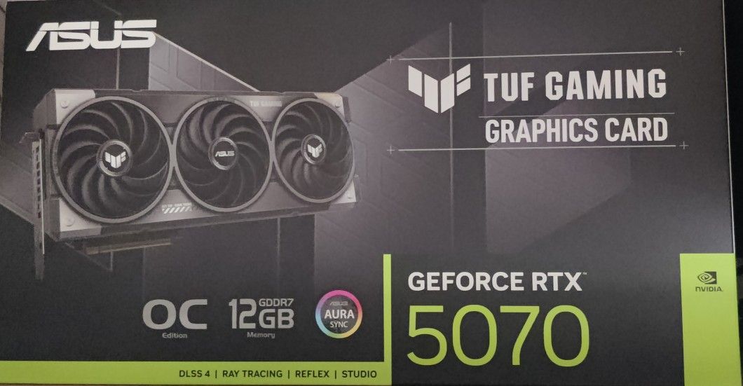 ASUS TUF Gaming GeForce RTX 5070 OC Edition 12GB GDDR7 Graphics Card (Brand New, Sealed)