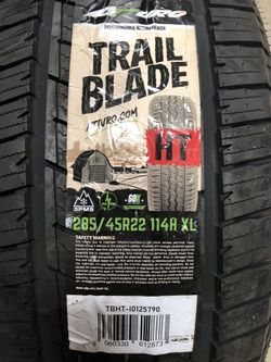 Brand New Tires (1) Atturo Trail Blade HT (285/45R22XL) (Single) ($139)