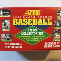 1992 Score baseball trading card set factory Opened