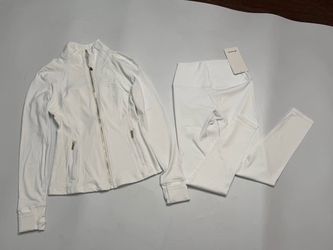 Pearl White Lululemon Authentic Set Size M