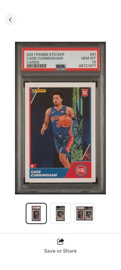 Cade Cunningham rookie card Pop 2