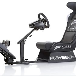 Playseat Evolution Pro Sim Racing Cockpit | Comfortable Racing Simulator Cockpit | Adjustable | Compatible with All Steering Wheels & Pedals on The Ma