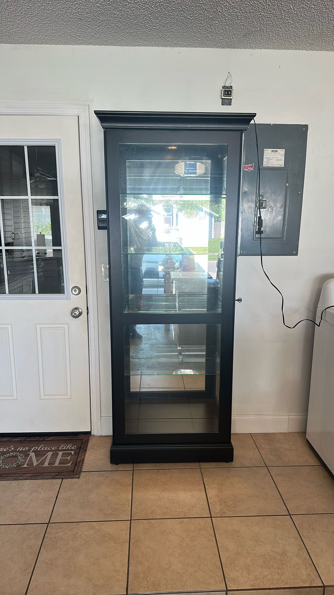 Vitrina Con Cristal División , Luz Y Llave