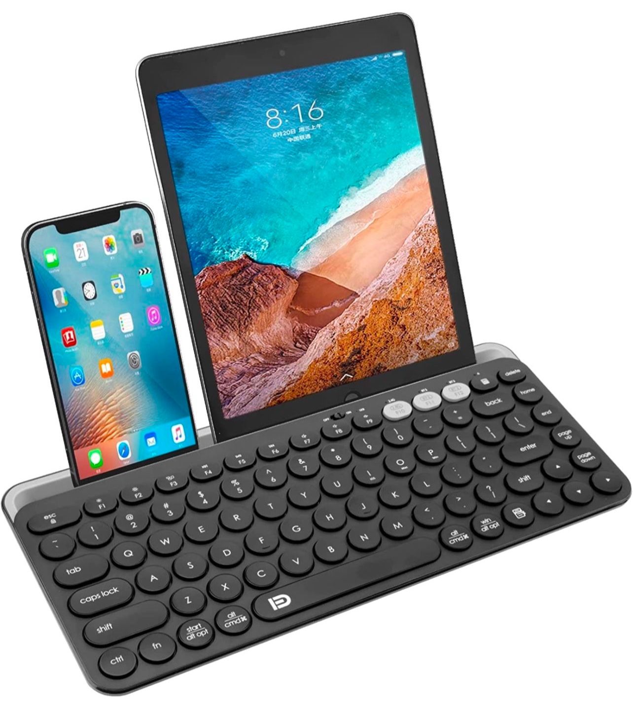 Wireless Keyboard for Tablet, Slim Portable Wireless Keyboard for iPad Universal