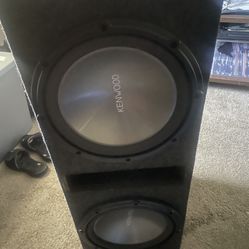 12 Inch Kenwood Bass Box With Amp 
