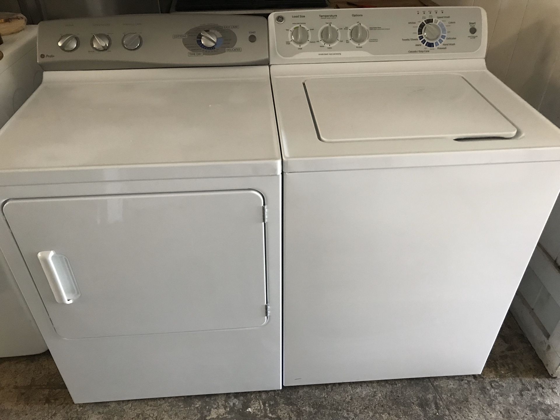Ge Washer & Dryer Set