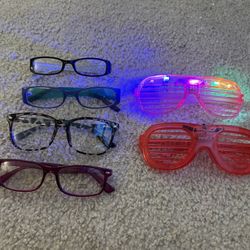 Pretend Glasses And Light-Up Glasses 