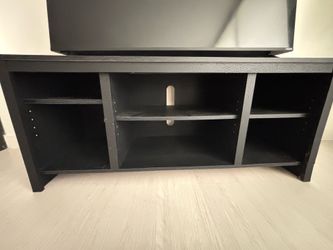 Black TV Stand / Entertainment Center with Storage